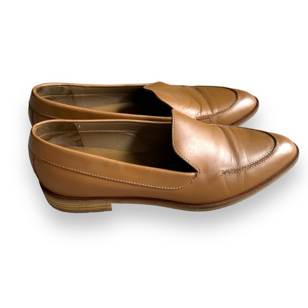 Everlane Camel The Modern Loafer Made in Italy Almond Toe Office Shoe Size 8.5 - Picture 2 of 14